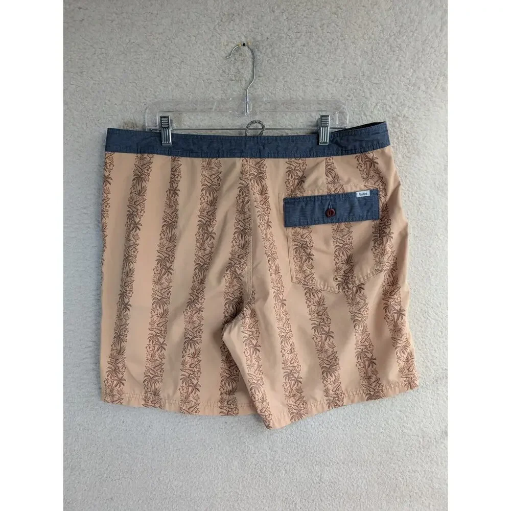 Katin Board Shorts Mens Sz 38 Peach Surf Beach Swim Trunks Vacation
